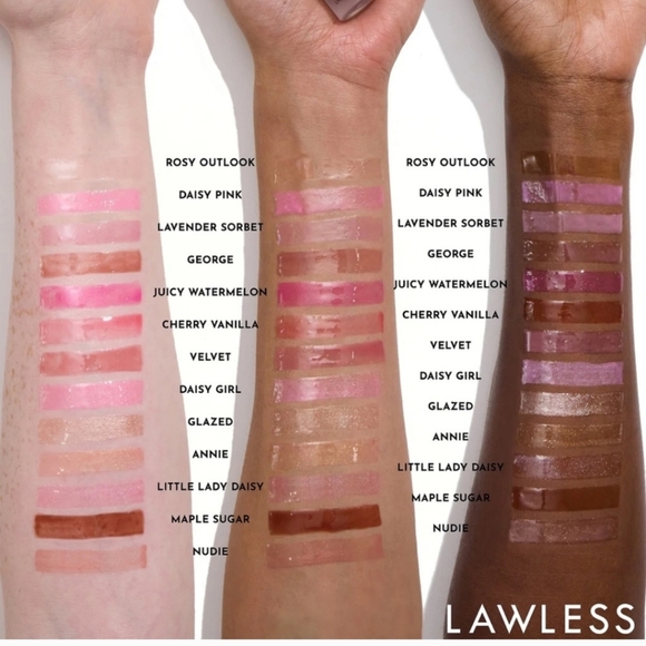 NEW LAWLESS Forget the Filler Lip Gloss ~ Rosy Outlook - Picture 10 of 10